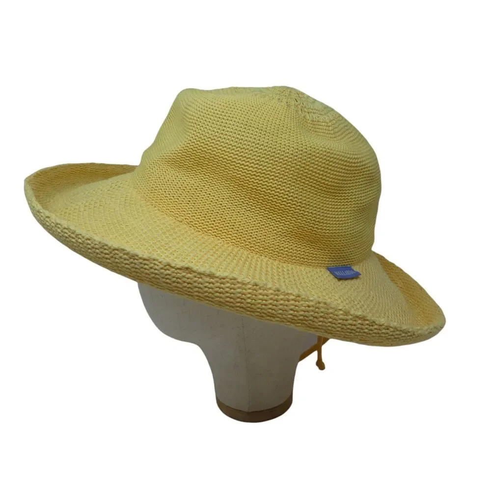 Wallaroo Hat Company Victoria Yellow‎ Poly-Straw Sun Protection Hat